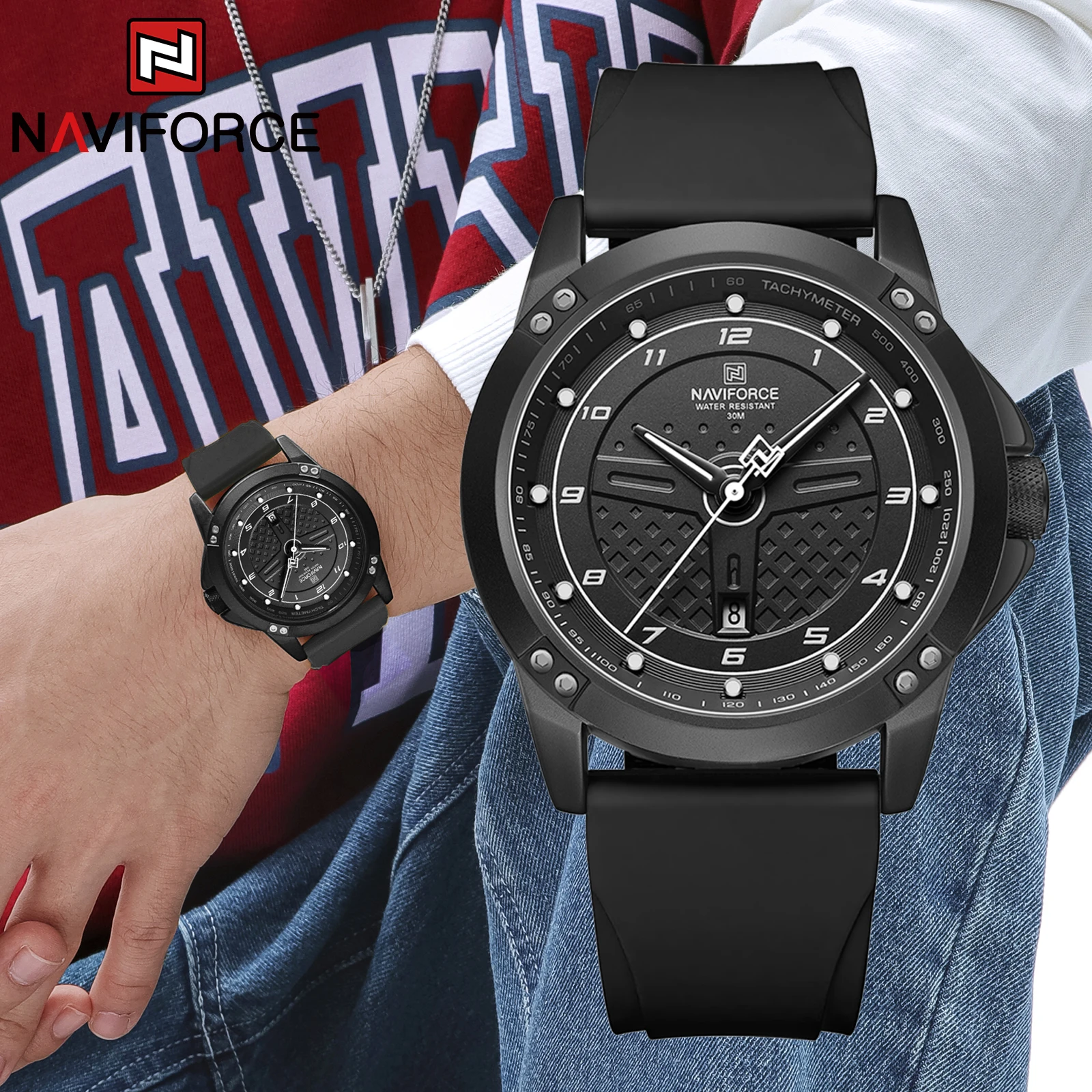 Smartwatch Army Watches For Men - NAVIFORCE New 8031 Men Watch Top
