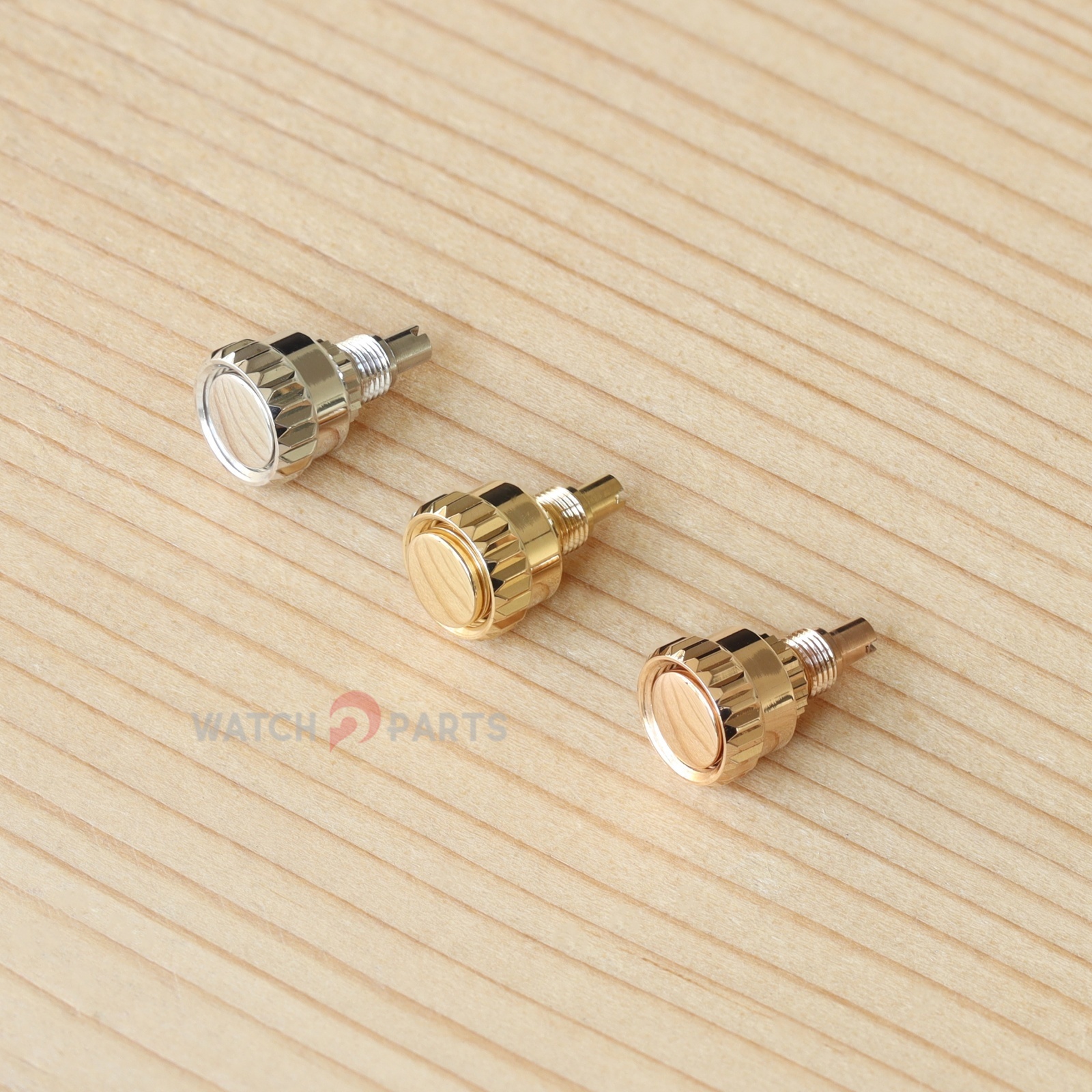 Watch Crown Pusher - 18K Gold/White Gold/Rose Gold Watch Button
