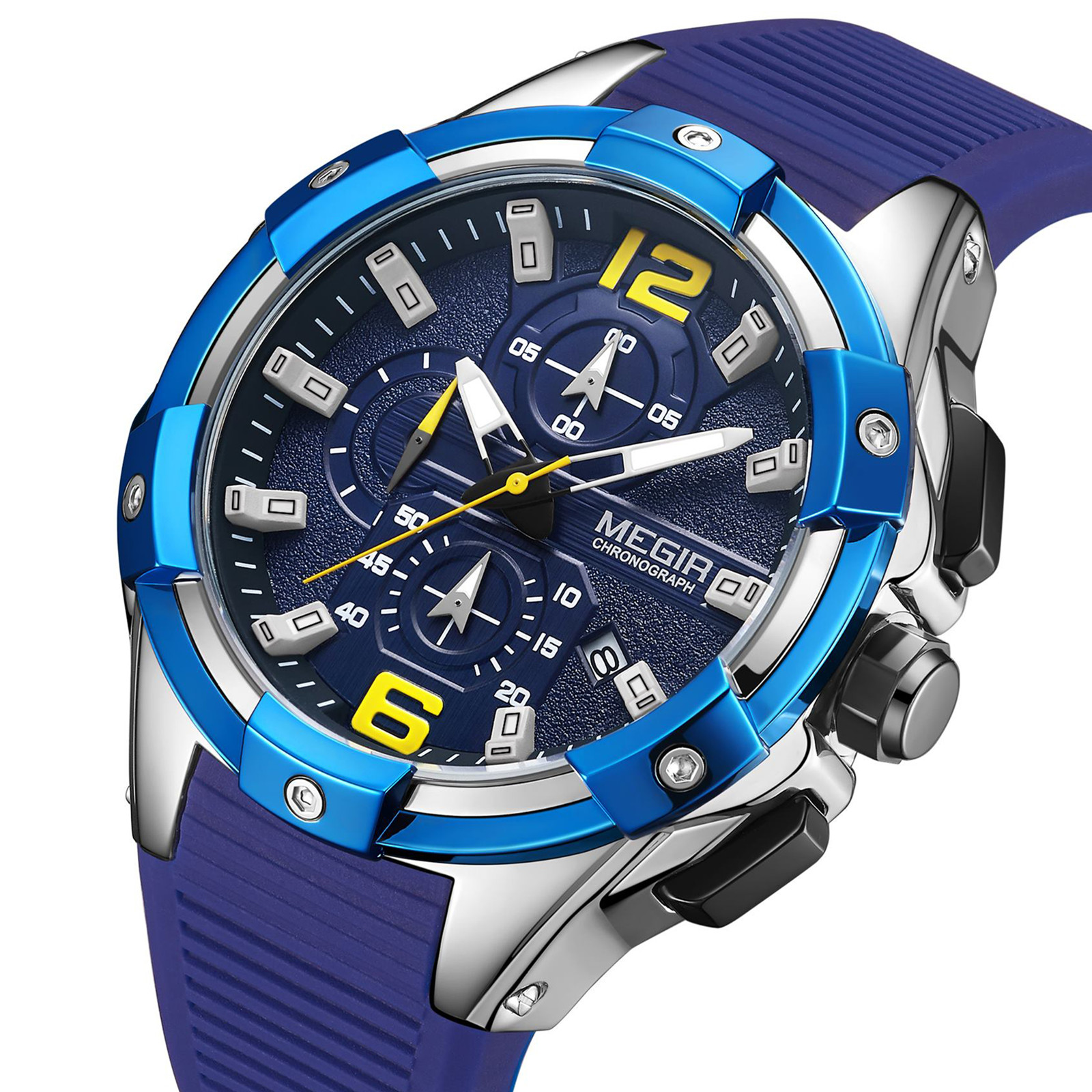 Smartwatch Army Watches For Men - MEIGR Men's Sports Chronograph Wrist Watch