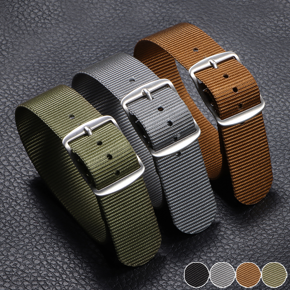 Smartwatch Army Watches For Men - 20mm Sport Nylon Watch Band for