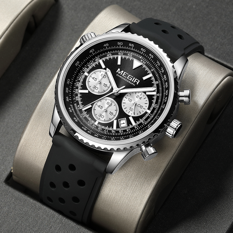 Couple Watches Smartwatch - MEGIR Trend Brand Stainless Steel Couple