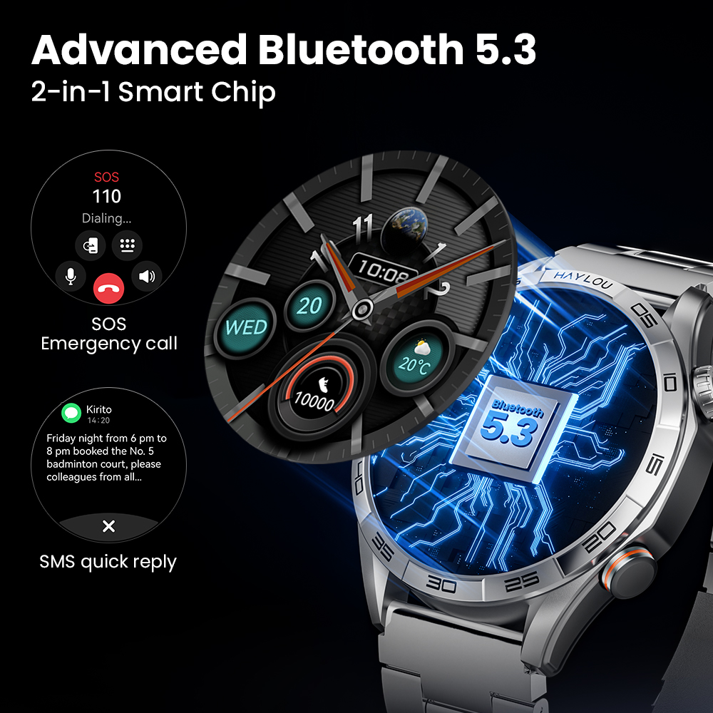 HAYLOU Solar 5 Voice Calling S - Smartwatch Health Watches For Men incelemesi ve fiyatı