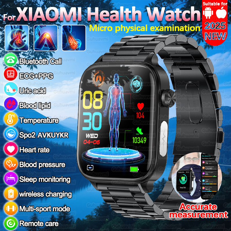 2025 New For XIAOM1 ECG+PPG Bl - Smartwatch Health Watches For Men incelemesi ve fiyatı