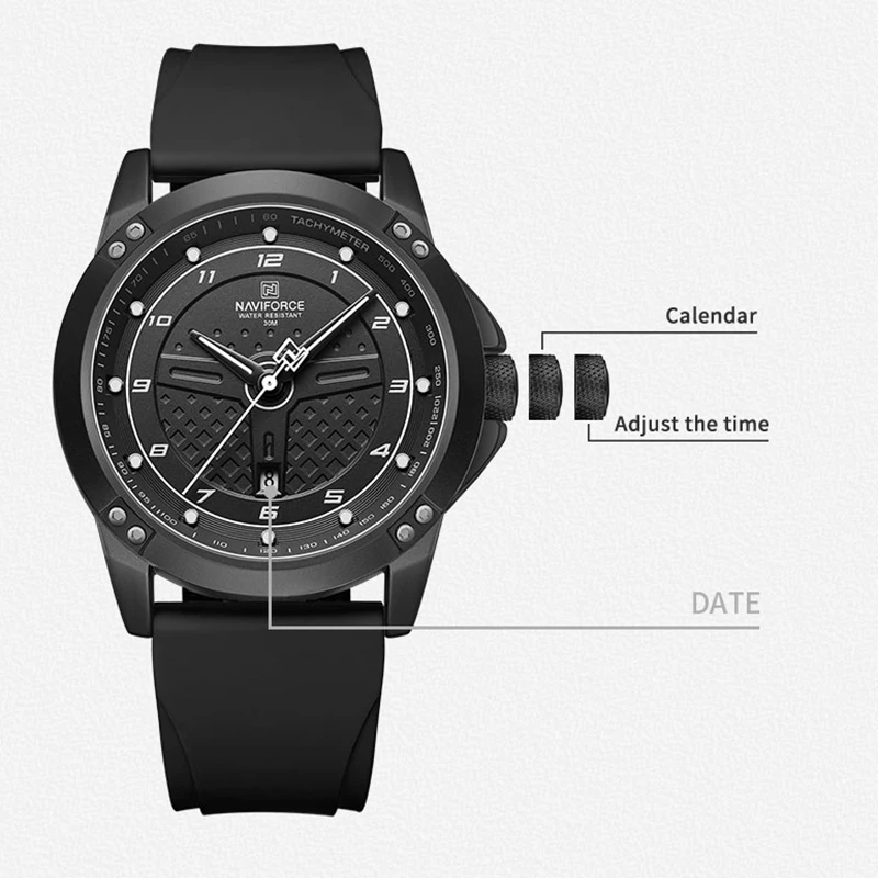 NAVIFORCE New 8031 Men Watch T - Smartwatch Army Watches For Men incelemesi ve fiyatı