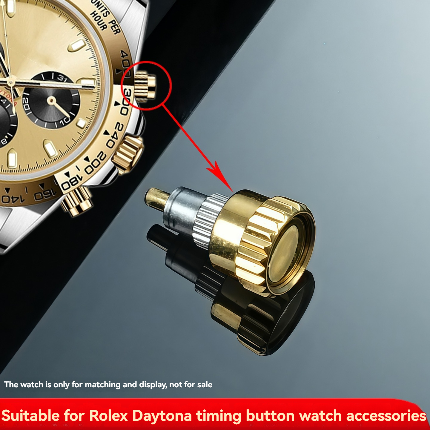 For Rolex Daytona Oyster Perpe - Watch Crown Pusher incelemesi ve fiyatı