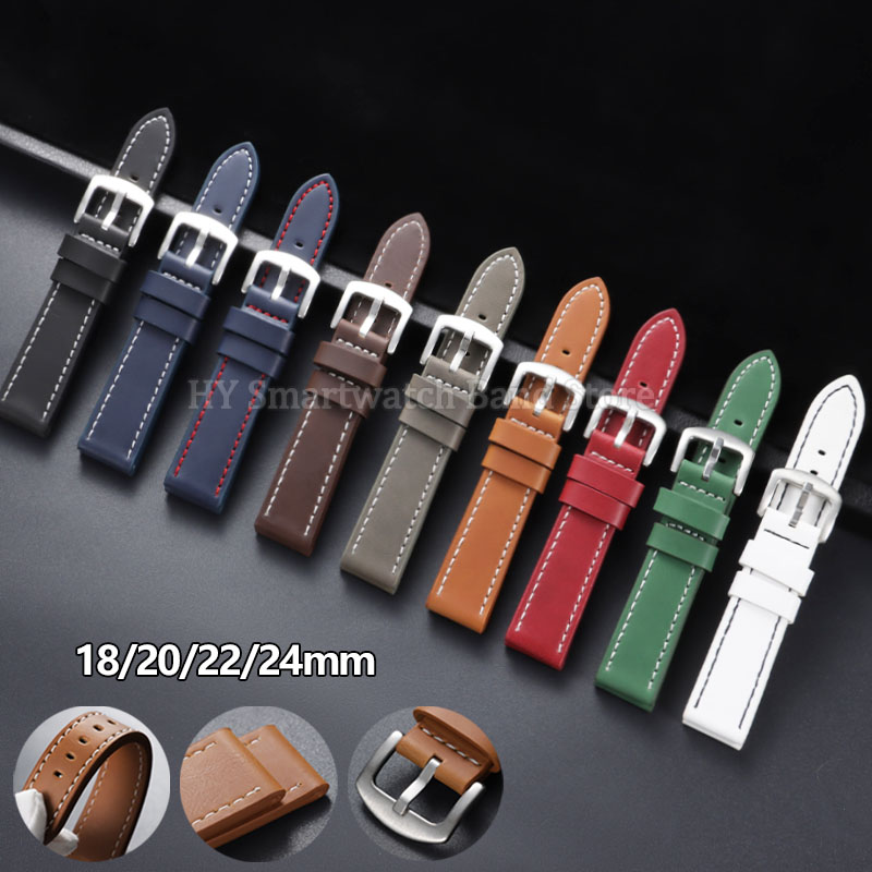 Vintage Leather Watch Band 18m - Smartwatch Army Watches For Men incelemesi ve fiyatı