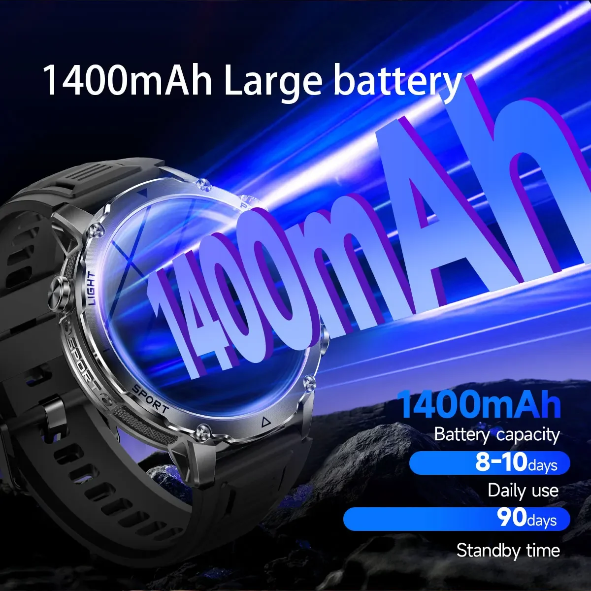 Brand+1400mAh Big Battery Smar - Smartwatch Branded Watches For Men incelemesi ve fiyatı