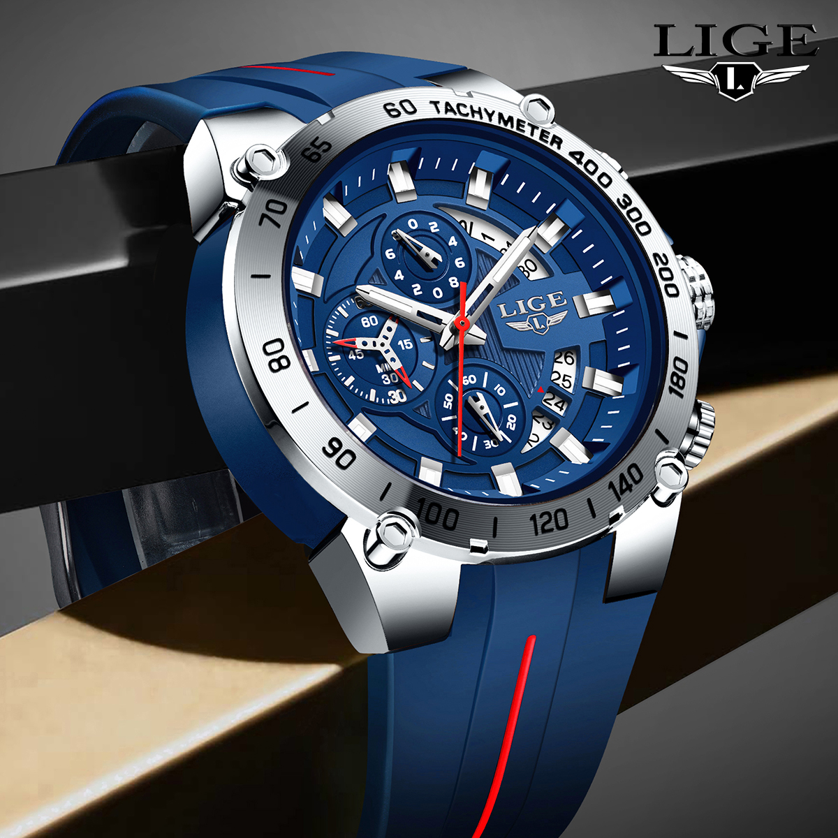 LIGE 2025 Brand Watch Men Sili - Smartwatch Army Watches For Men incelemesi ve fiyatı