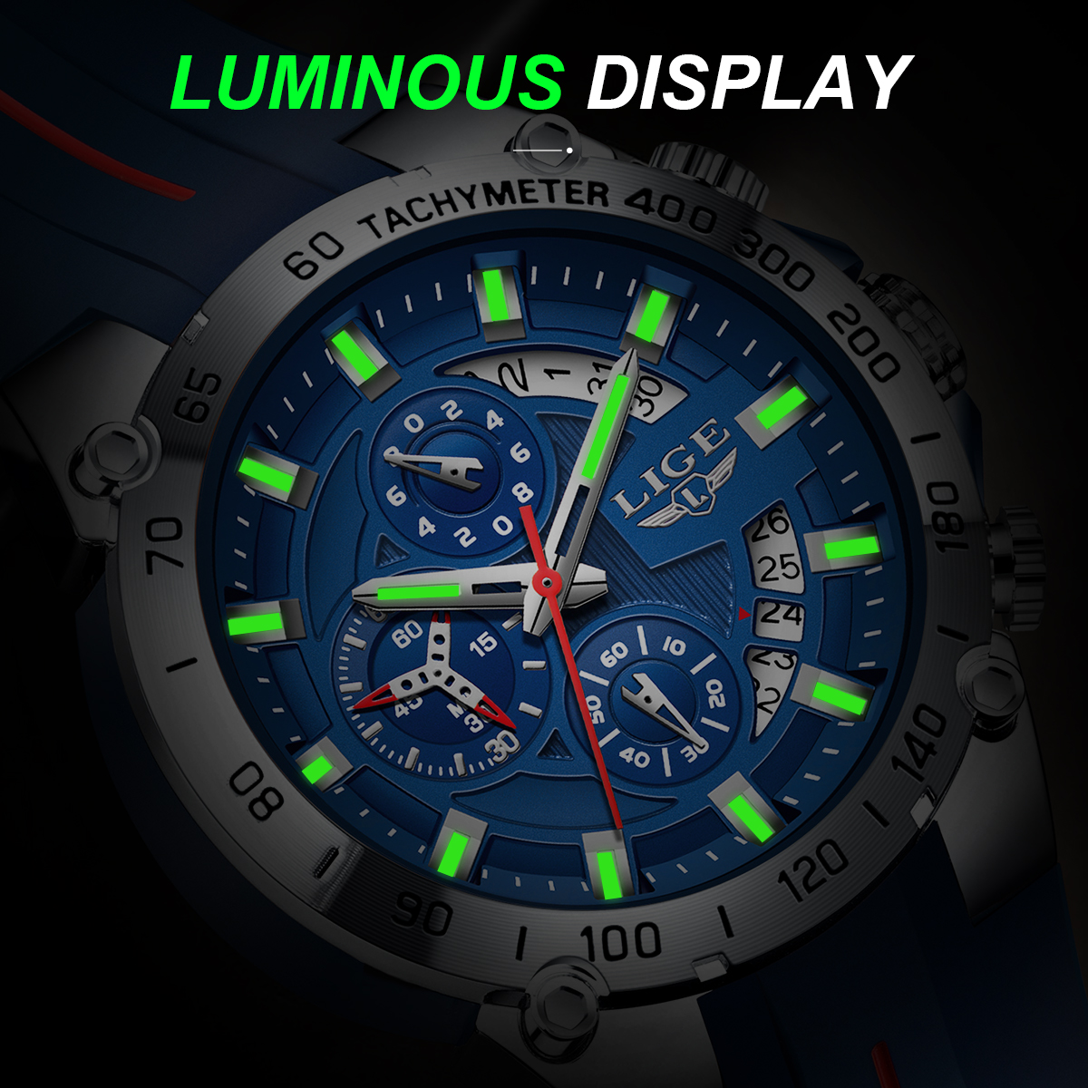 LIGE 2025 Brand Watch Men Sili - Smartwatch Army Watches For Men incelemesi ve fiyatı