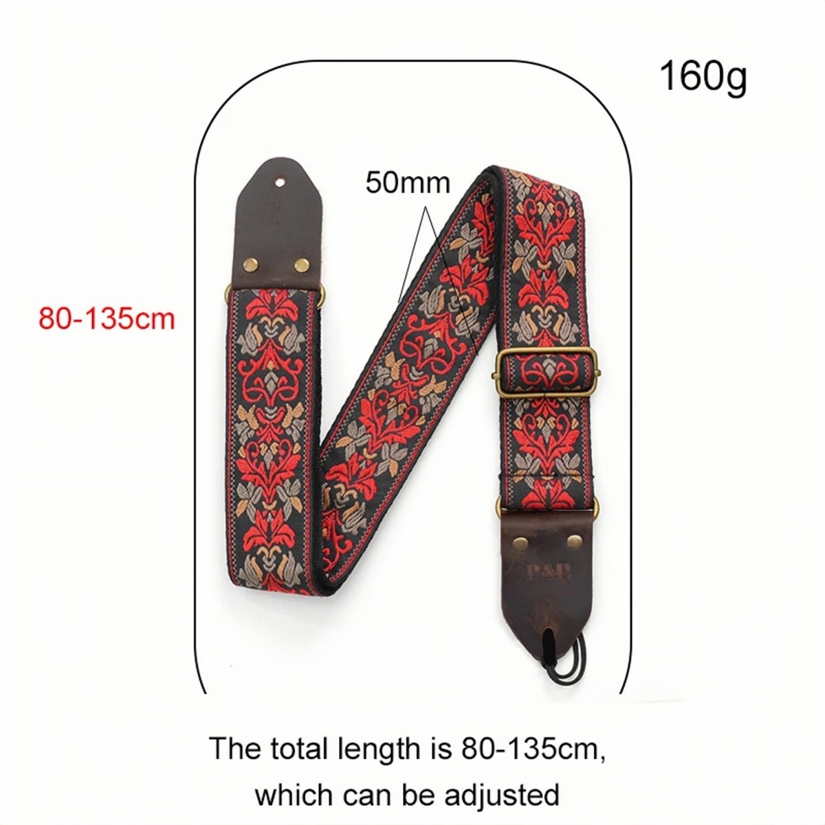 Miwayer Embroidered Guitar Str - Leather Watch Strap incelemesi ve fiyatı