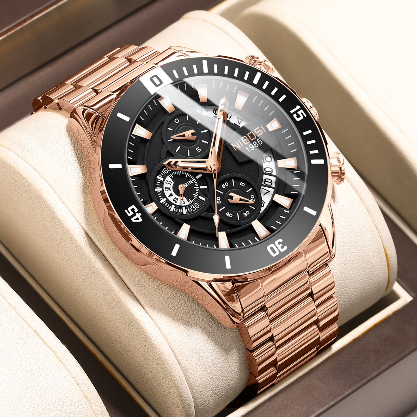 NIBOSI New Men's Watches Top B - Anti-Magnetic Watch incelemesi ve fiyatı