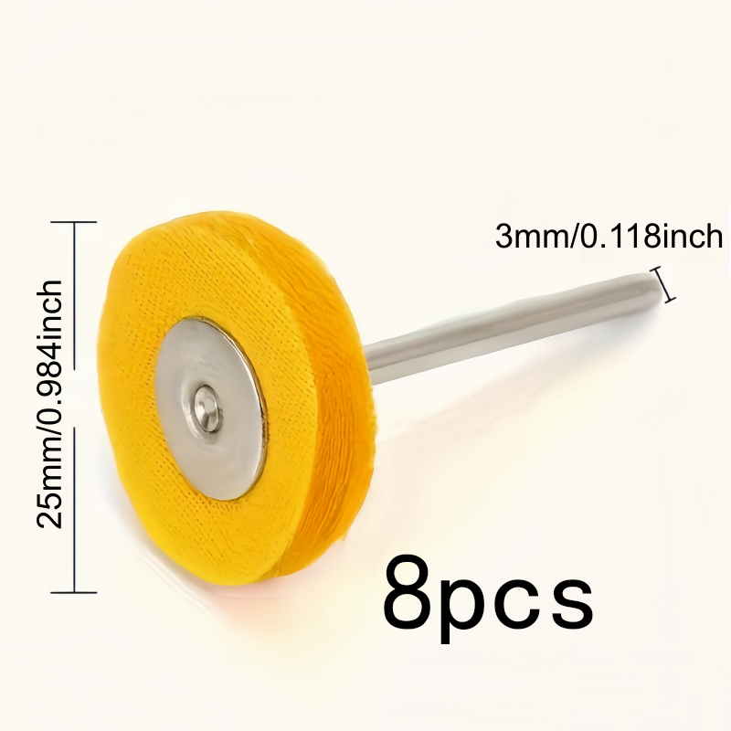 8Pcs 3mm Yellow Polishing Clot - Watch Polishing Cloth incelemesi ve fiyatı