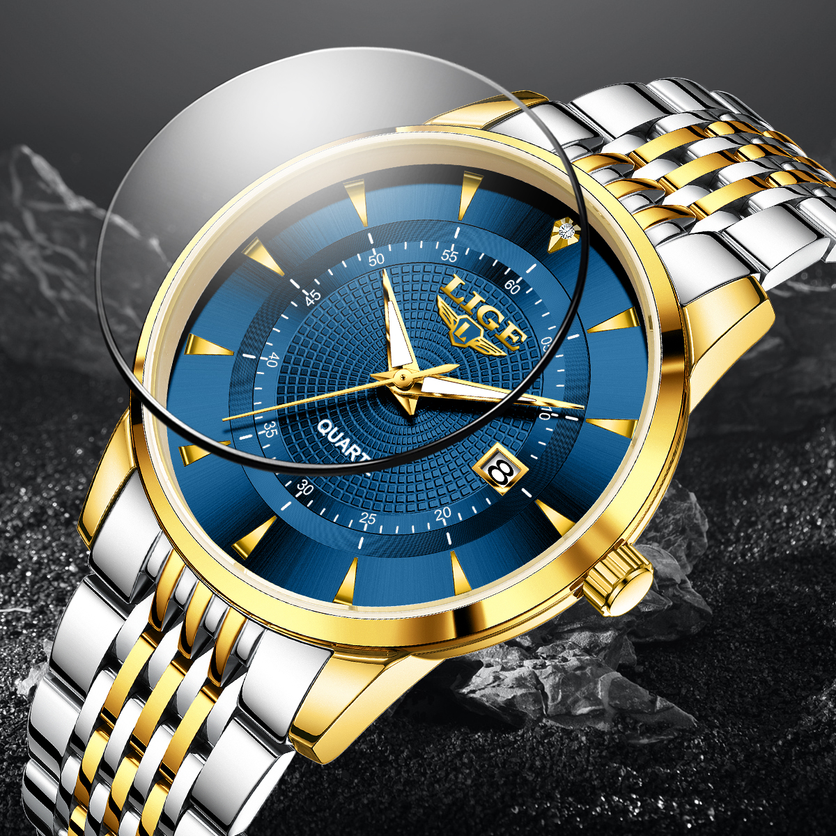 LIGE New 2025 Luxury Man Watch - Anti-Magnetic Watch incelemesi ve fiyatı