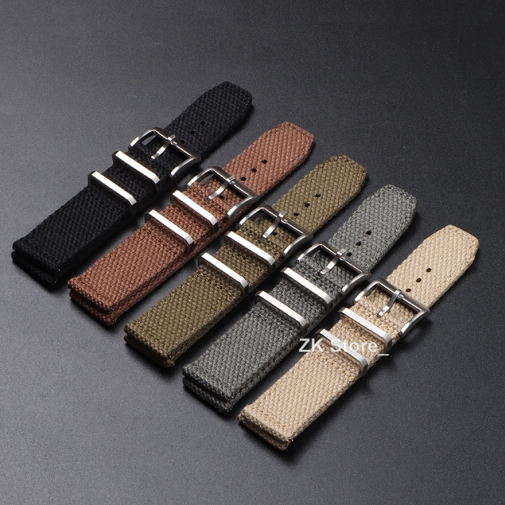 Linen Nylon Watch Straps 20mm  - Smartwatch Army Watches For Men incelemesi ve fiyatı