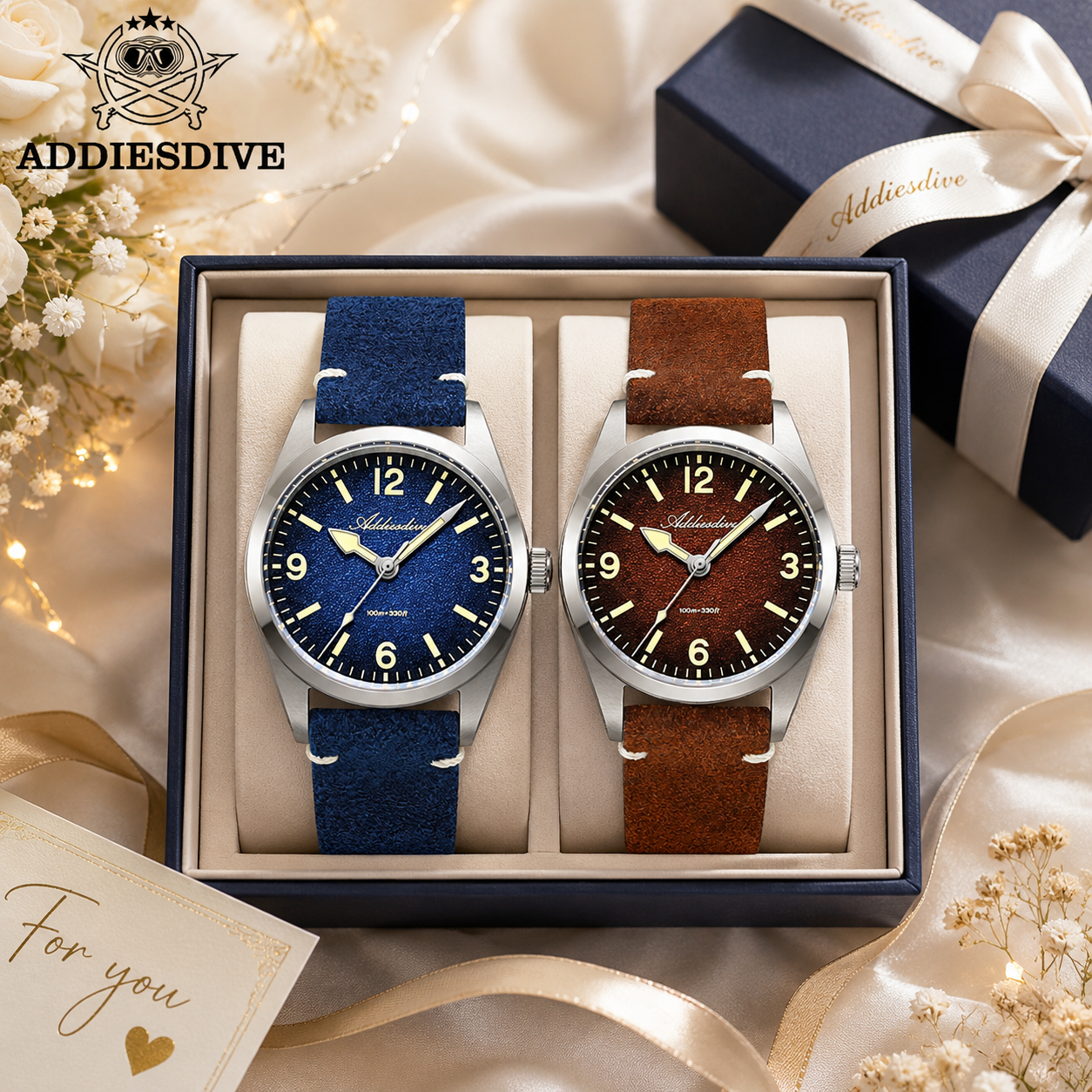 ADDIESDIVE 36MM 200M Waterproo - Leather Watch Strap incelemesi ve fiyatı
