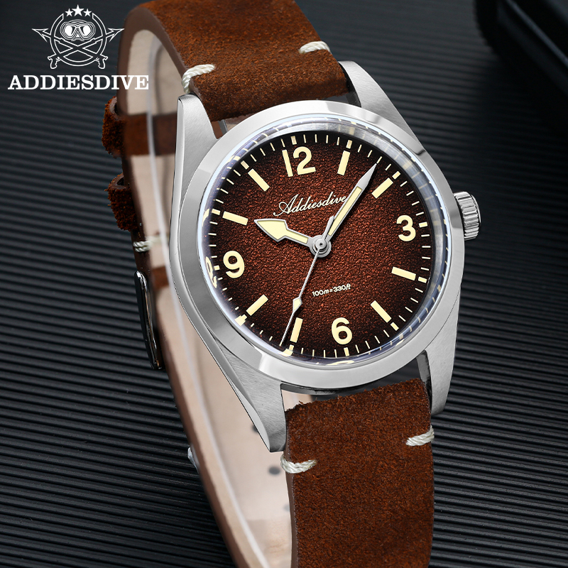 ADDIESDIVE 36MM 200M Waterproo - Leather Watch Strap incelemesi ve fiyatı