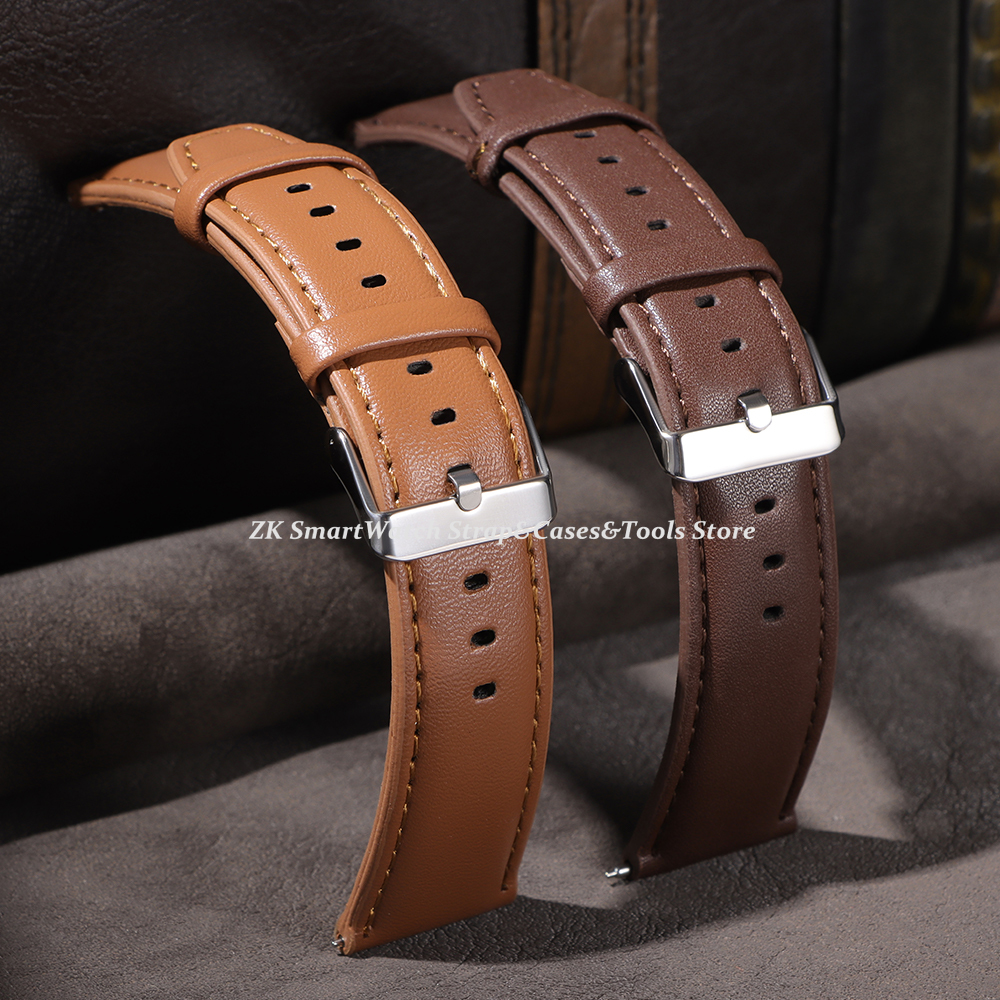Leather Watch Band 22mm for Om - Smartwatch Vintage Watches For Women incelemesi ve fiyatı