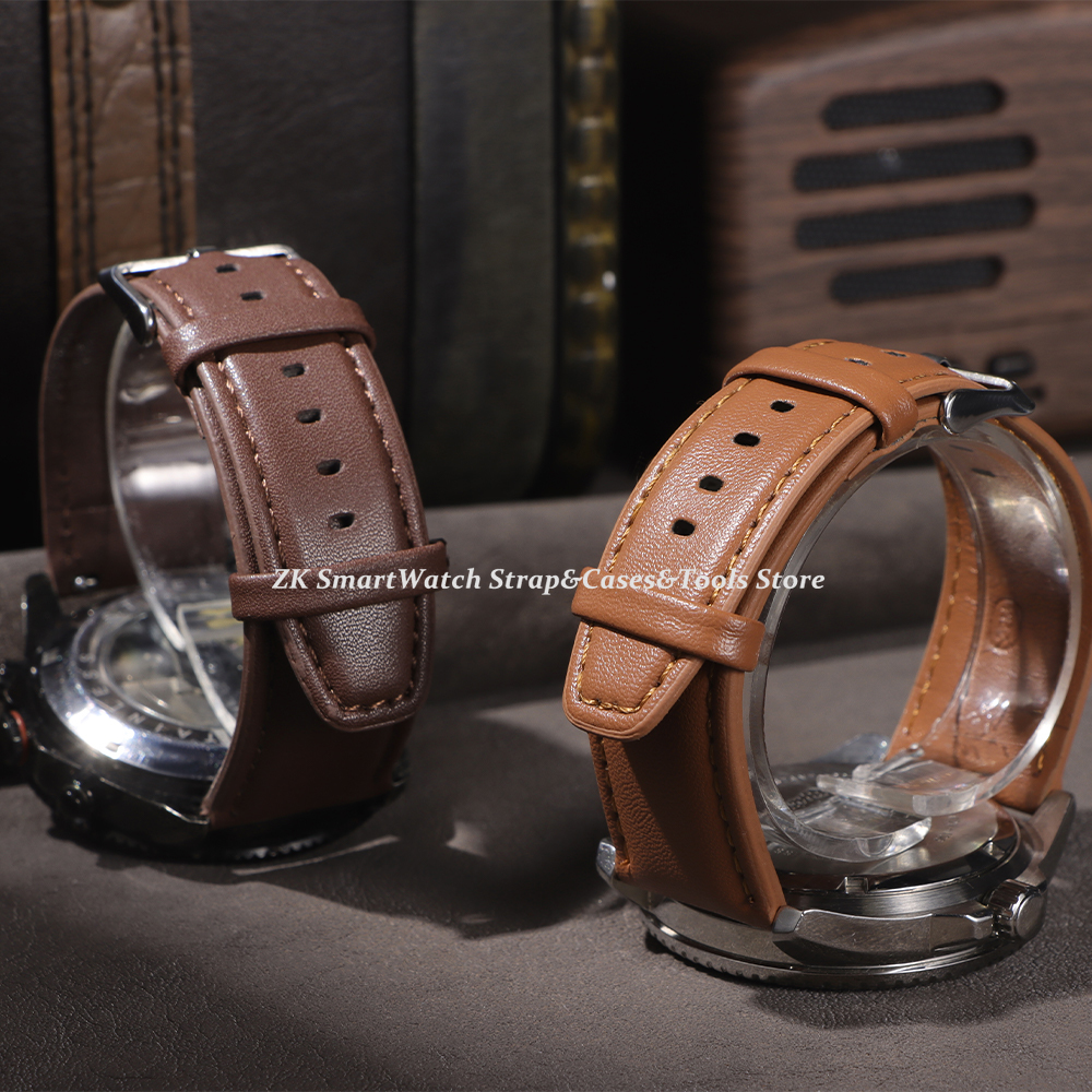 Leather Watch Band 22mm for Om - Smartwatch Vintage Watches For Women incelemesi ve fiyatı