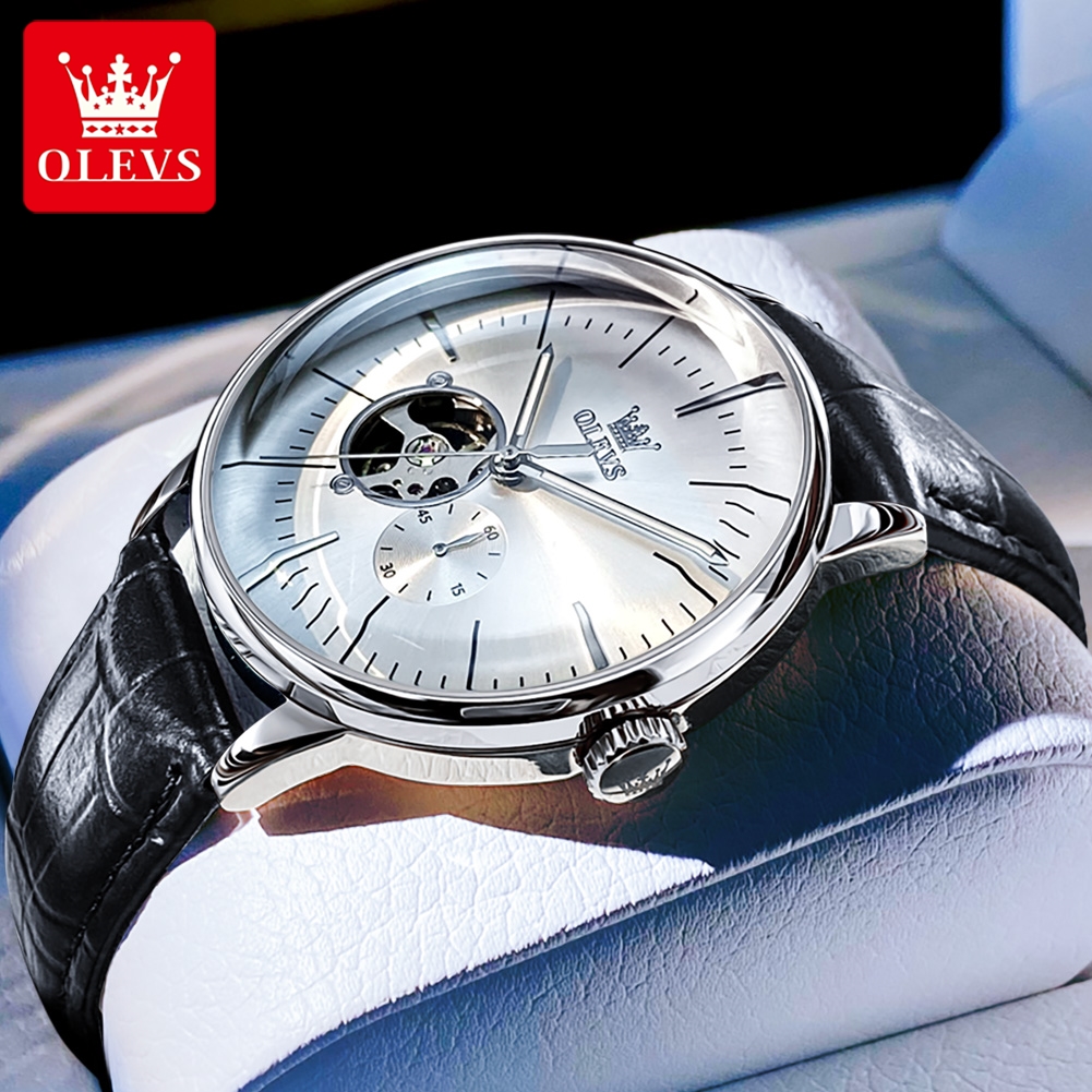 OLEVS Casual Fashion Men's Wat - Leather Watch Strap incelemesi ve fiyatı