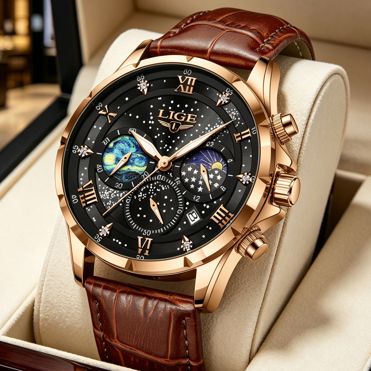 LIGE 2024 Top Luxury Brand Men - Smartwatch Army Watches For Men incelemesi ve fiyatı