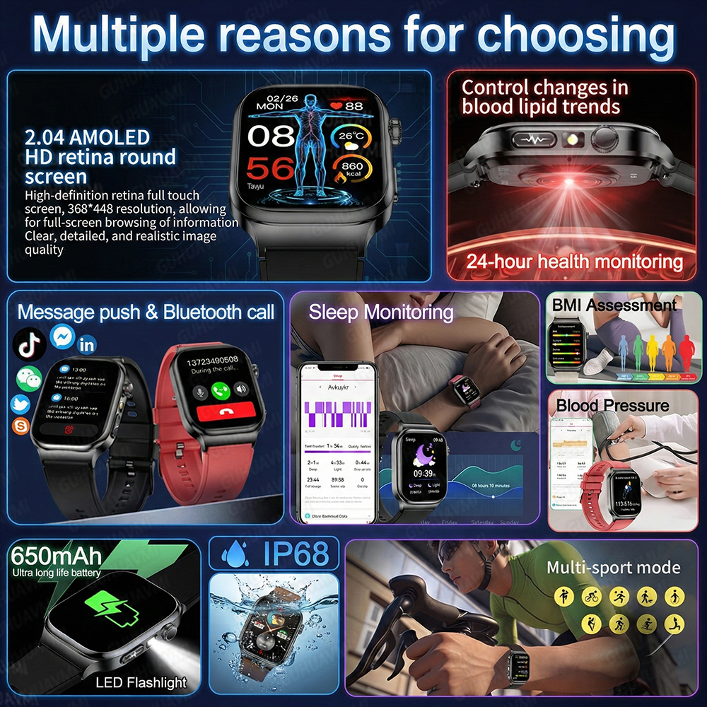 2026 New Accurate Diagnosis Sm - Smartwatch Health Watches For Men incelemesi ve fiyatı