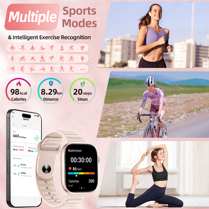 LIGE 2026 NEW Smart Watch Hear - Couple Watches Smartwatch incelemesi ve fiyatı