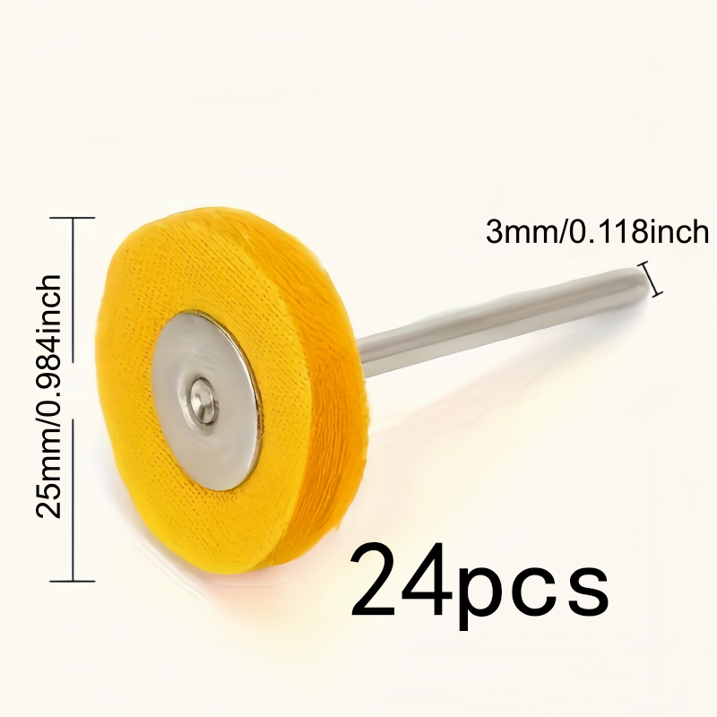 24Pcs 3mm Yellow Polishing Clo - Watch Polishing Cloth incelemesi ve fiyatı