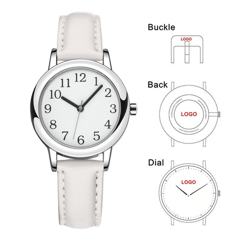 White Strap Slim Custom Women  - Leather Watch Strap incelemesi ve fiyatı