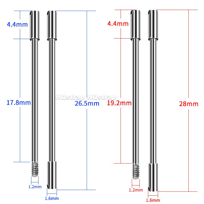 2pcs Stainless Steel Screw Pin - Watch Crown Pusher incelemesi ve fiyatı