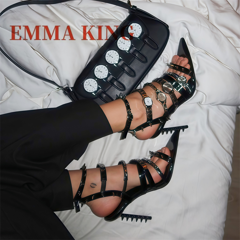 Silver Watch Sandals Open Poin - Leather Watch Strap incelemesi ve fiyatı