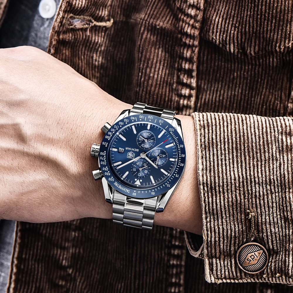 Men Watch BENYAR Top Brand Lux - Smartwatch Branded Watches For Men incelemesi ve fiyatı