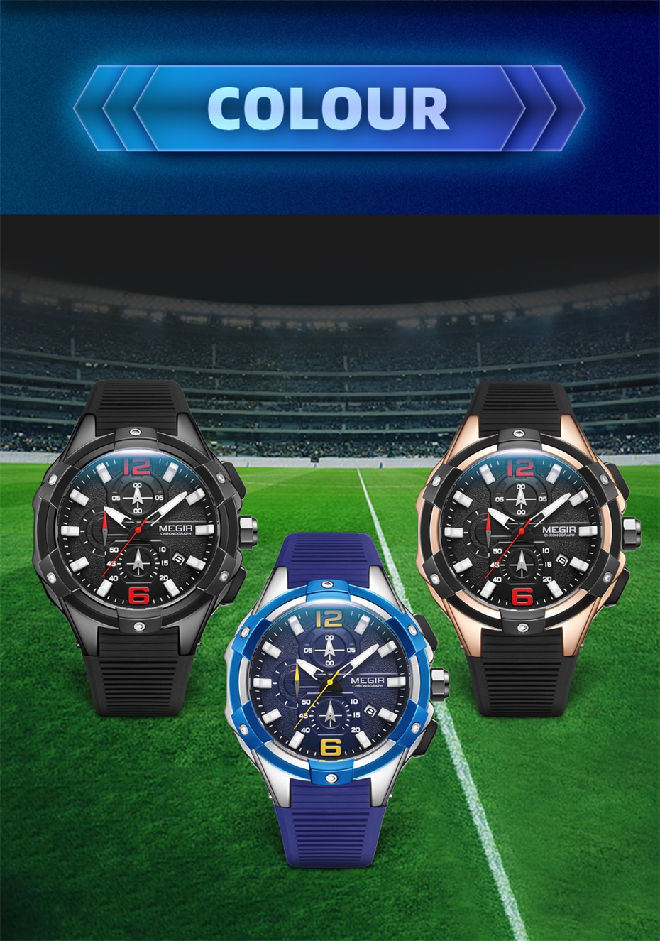 MEIGR Men's Sports Chronograph - Smartwatch Army Watches For Men incelemesi ve fiyatı