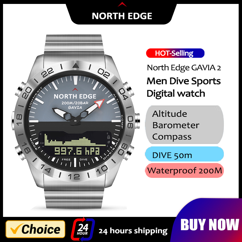 NORTH EDGE Mens Dive Watch Mil - Smartwatch Army Watches For Men incelemesi ve fiyatı