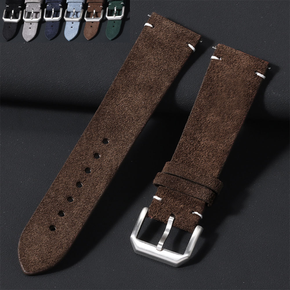 20mm 22mm Soft Suede Leather W - Smartwatch Vintage Watches For Women incelemesi ve fiyatı