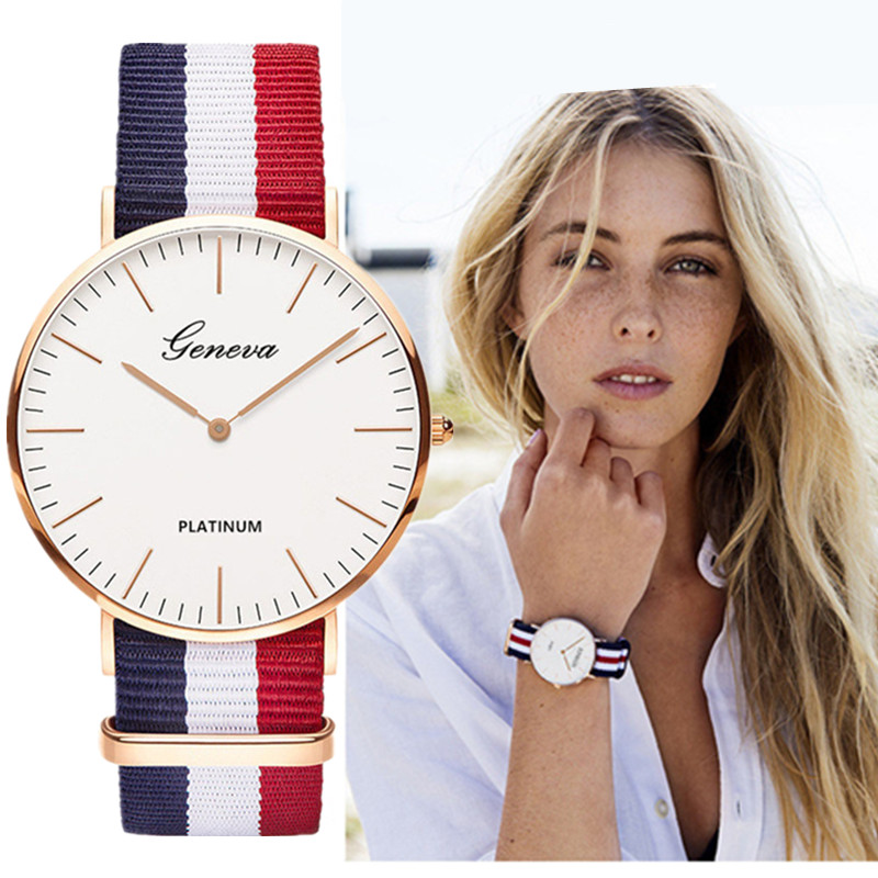 Classic Fashion Stripe Nylon B - Smartwatch Watches For Women Branded incelemesi ve fiyatı