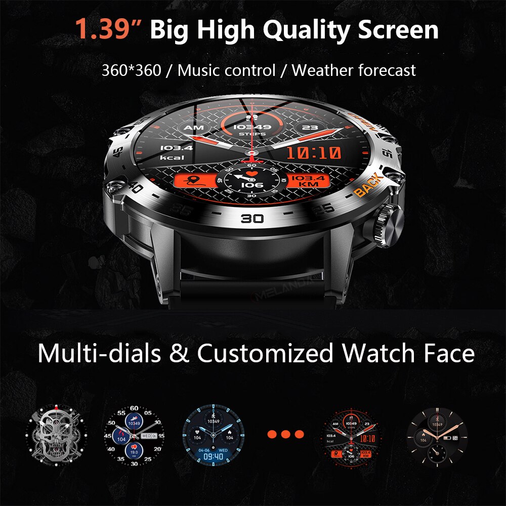 MEVADEN Steel 1.39 inch Men Lu - Smartwatch Health Watches For Men incelemesi ve fiyatı