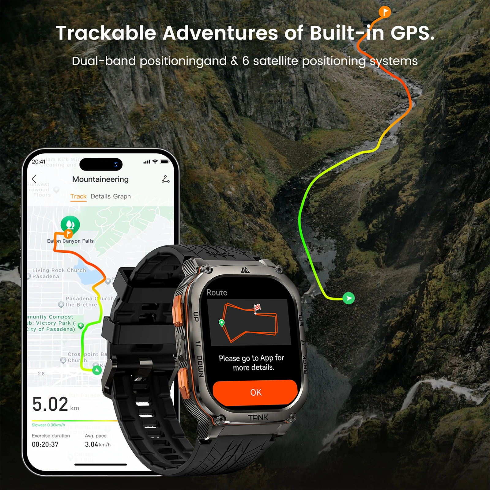 2025 KOSPET TANK M3 Ultra GPS  - Smartwatch Health Watches For Men incelemesi ve fiyatı