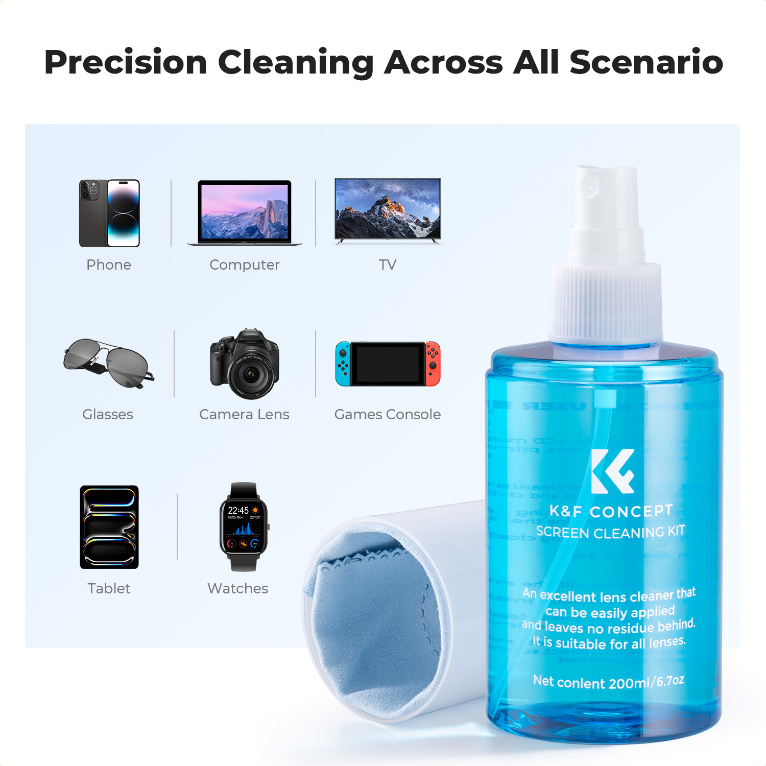 K&F CONCEPT 200ML Screen Clean - Watch Polishing Cloth incelemesi ve fiyatı