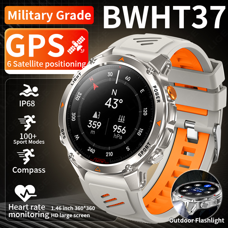 LIGE Rugged GPS Track Smart Wa - Smartwatch Watches For Men incelemesi ve fiyatı