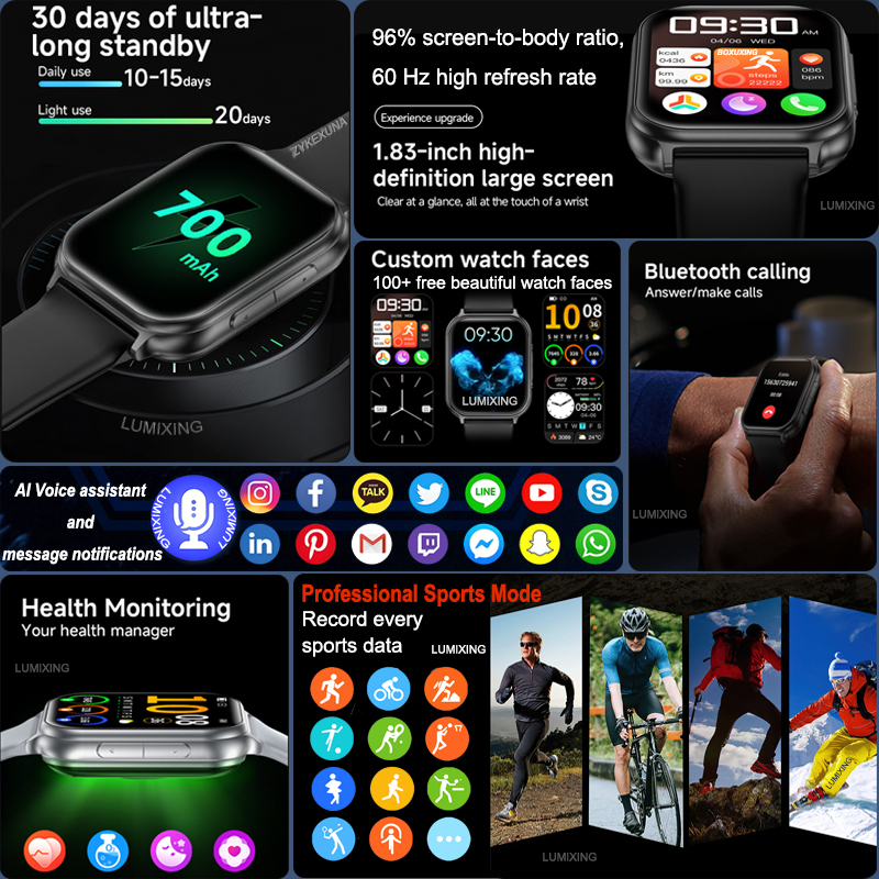 New Smart watches Men Women Sp - Smartwatch Health Watches For Men incelemesi ve fiyatı