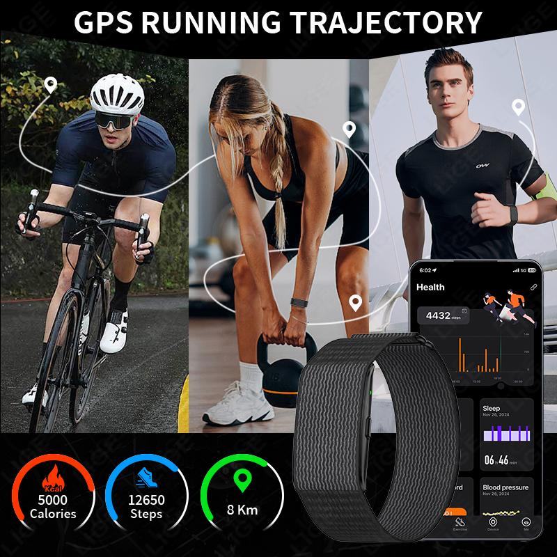 LIGE NO Screen Smart Wristband - Smartwatch Health Watches For Men incelemesi ve fiyatı