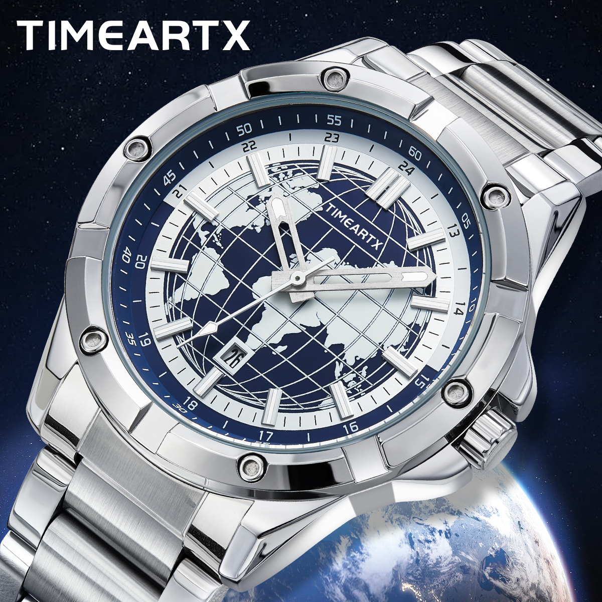 TIMEARTX Brand Man Watch Earth - Smartwatch Branded Watches For Men incelemesi ve fiyatı