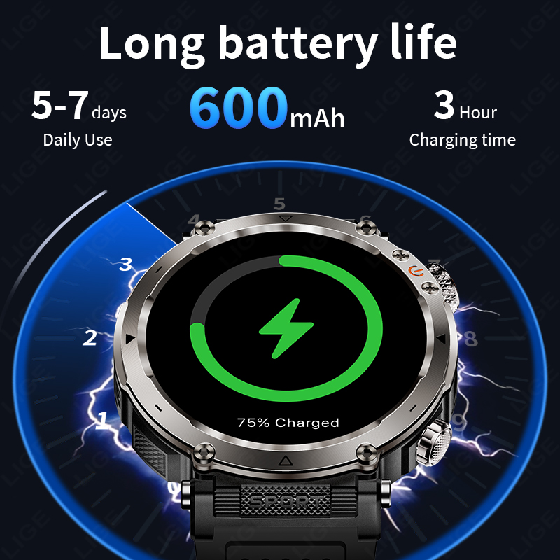 New Military Outdoor Smartwatc - Smartwatch Watches For Men incelemesi ve fiyatı