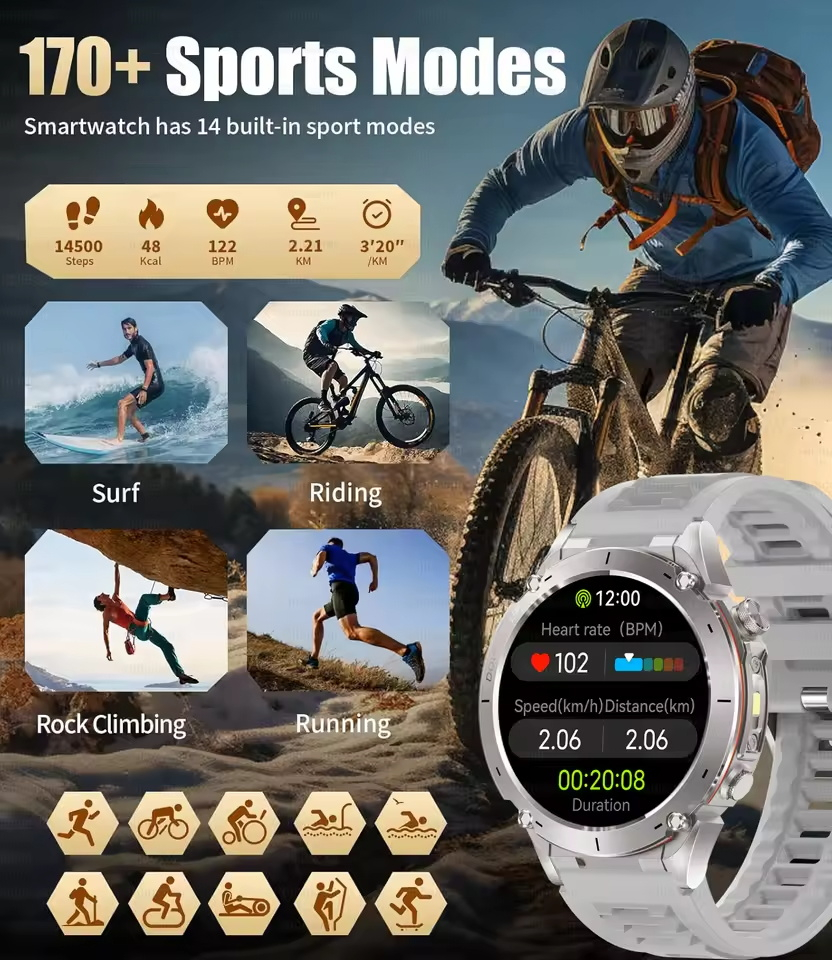 2025 Upgraded New Outdoors Spo - Smartwatch Branded Watches For Men incelemesi ve fiyatı