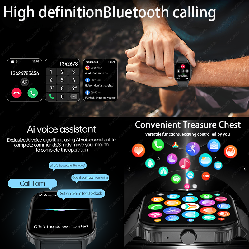 1000mAh Ultra Battery Sports S - Smartwatch Health Watches For Men incelemesi ve fiyatı