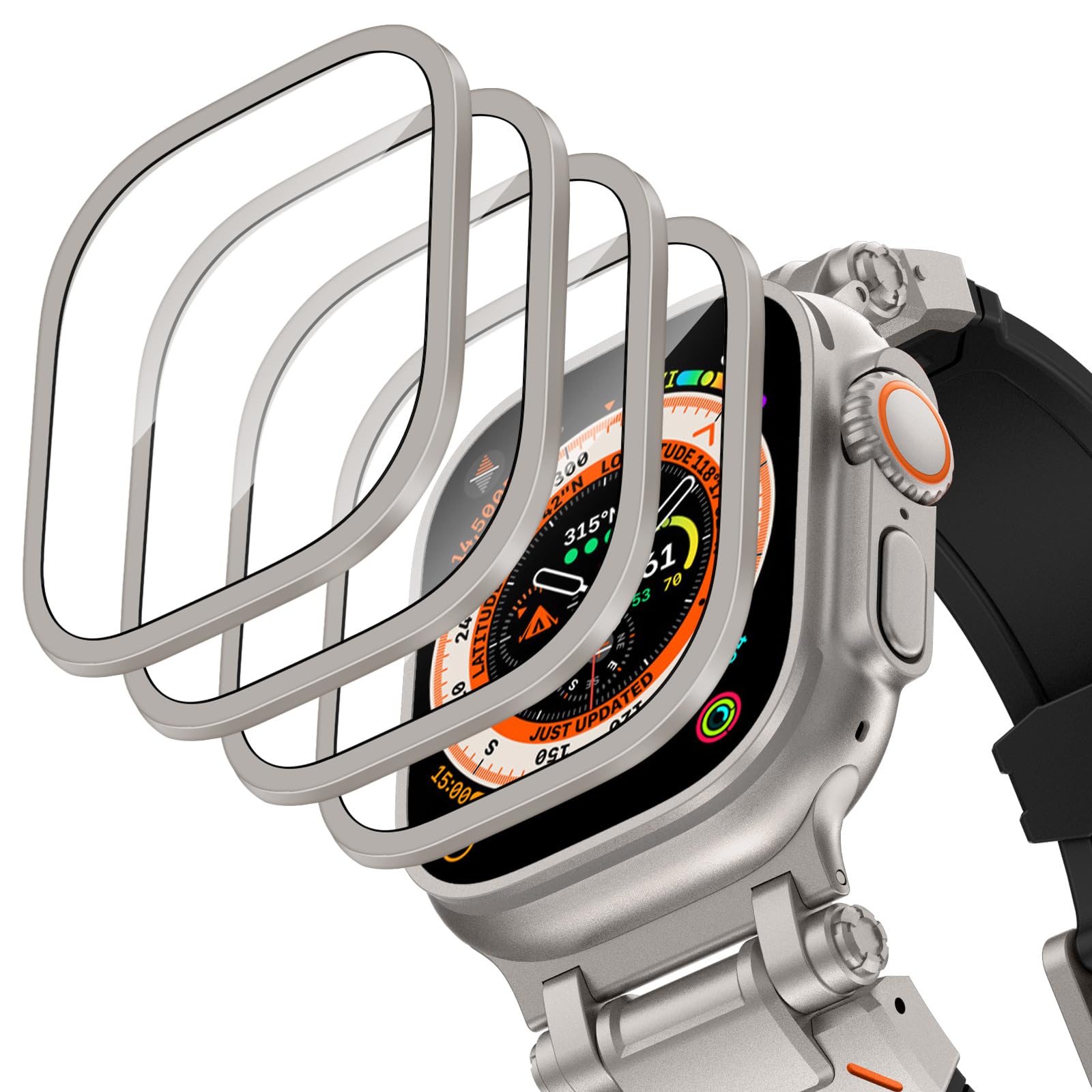 Aluminium Alloy Case+Tempered  - Smartwatch Watches For Men incelemesi ve fiyatı