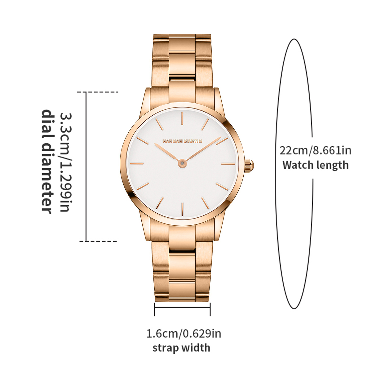 Womens Watch Rose Gold Stainle - Anti-Magnetic Watch incelemesi ve fiyatı