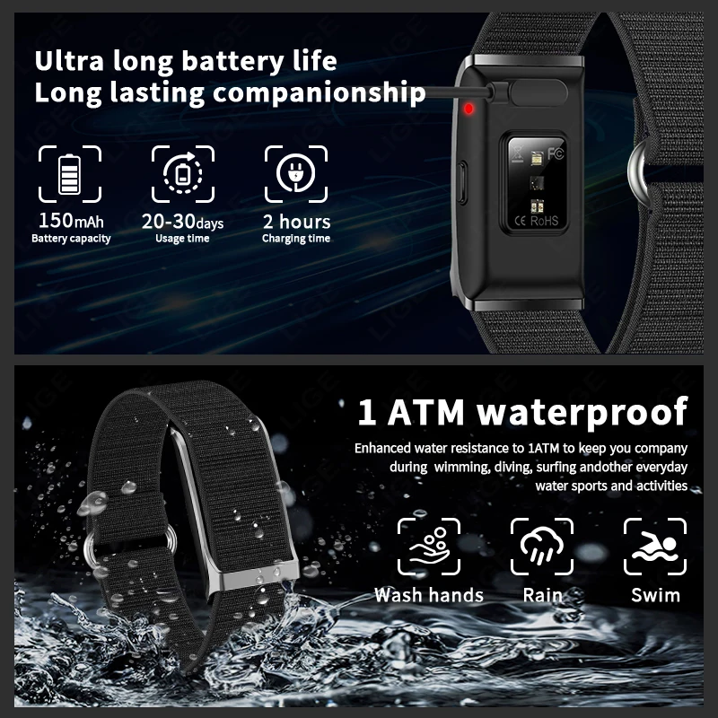 LIGE Couple Smart Bracelet Fit - Couple Watches Smartwatch incelemesi ve fiyatı
