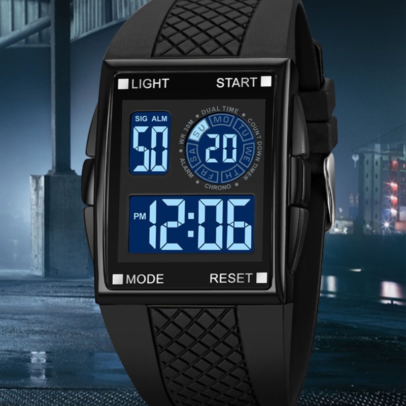 Digital Sport Watch Waterproof - Leather Watch Strap incelemesi ve fiyatı