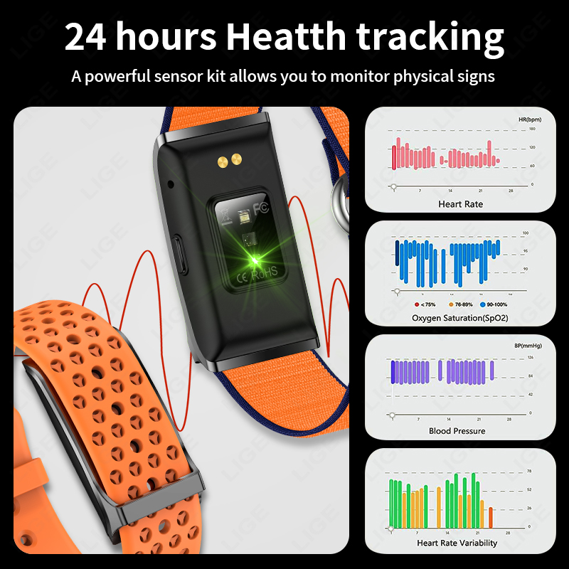 LIGE Call Reminder Smart Brace - Couple Watches Smartwatch incelemesi ve fiyatı